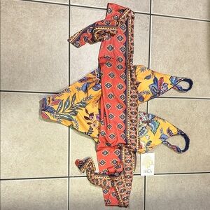 Colorful Floral Bikini Top